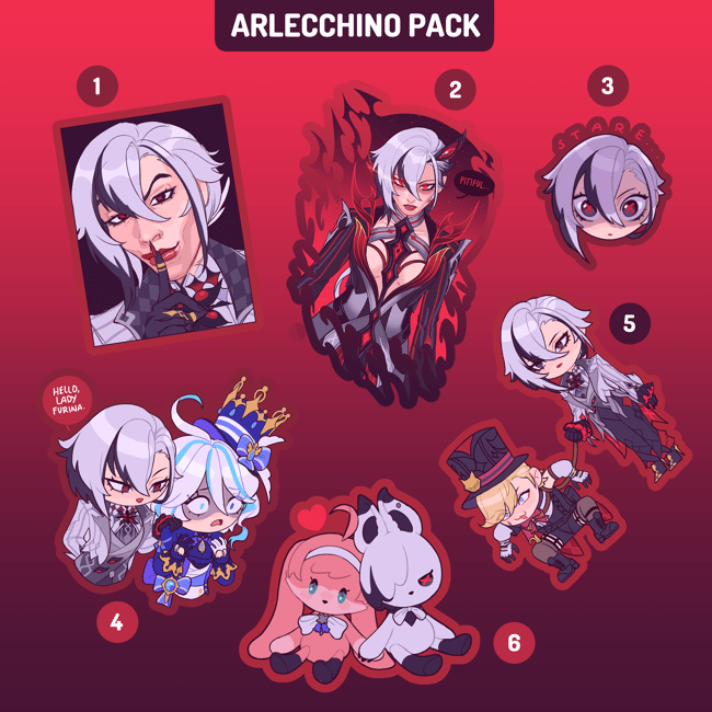 Furina / Arlecchino / Navia Packs