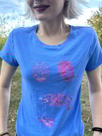 Image 1 of baby blue cats tee