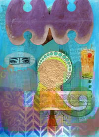 Beverage - Collage Painting - Digital Print