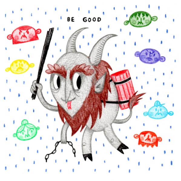 Image of Krampus Christmas Card (x5)