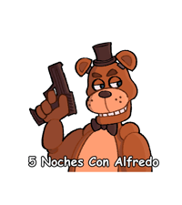 5 NOCHES CON ALFREDO Holo Sticker