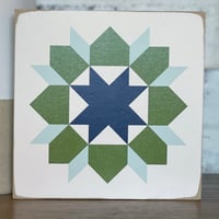 11" Blue Swoon - B&C Wood Barn Quilt