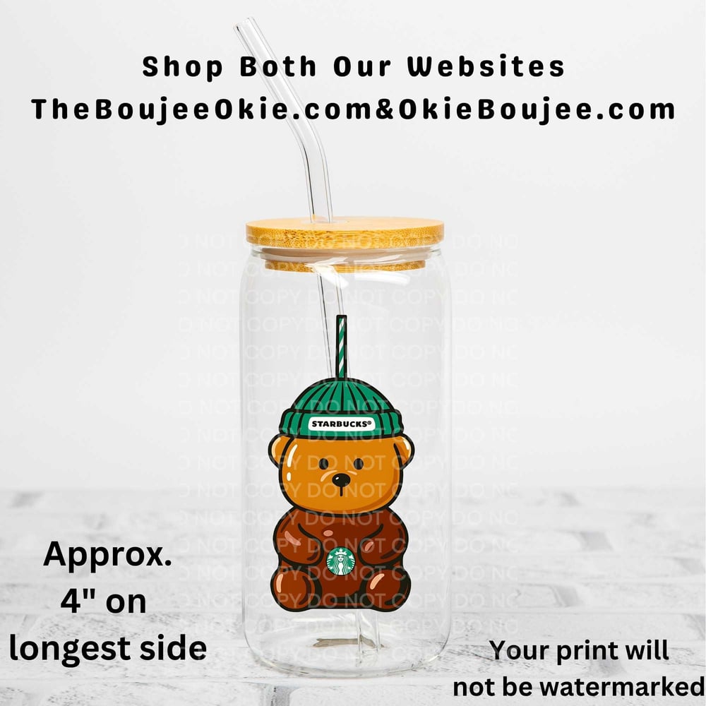 Image of Starbucks Bear Uv Dtf Decal T8