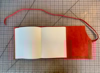 Image 3 of Red Leather Wrap Journal