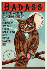 Extinction Burst Winking Owl Sticker PRE ORDER