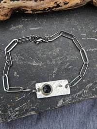 Image 2 of Mens Bracelet - Green Moss Agate Gemstone 