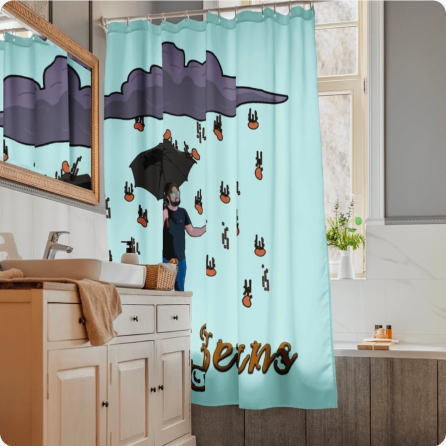 Image of Beans Shower curtain