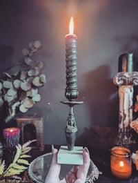 Image 1 of Victorian lady candle stick 