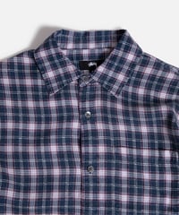 Image 2 of STUSSY_MATTHEW SHIRT PRINTED PLAID :::NAVY:::