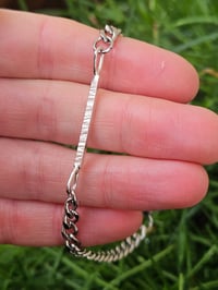 Image 2 of Mens Bracelet  - Bar of Silver 