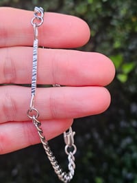 Image 6 of Mens Bracelet  - Bar of Silver 