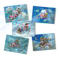 Image 1 of Magical Transport (Christmas Card Set)