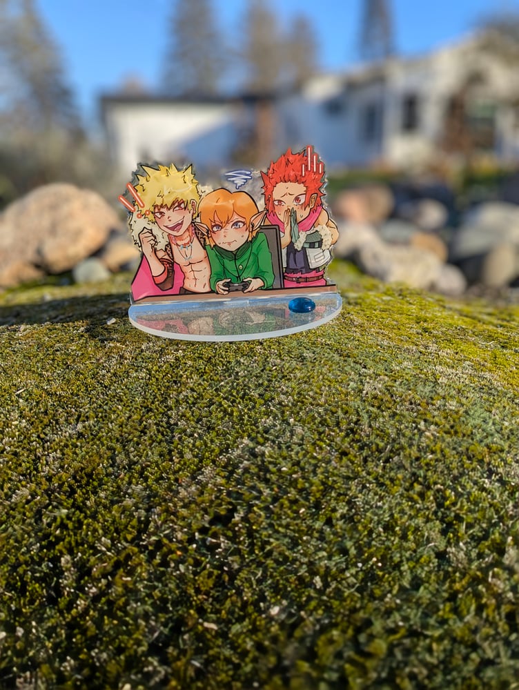 Image of MHUR and Ark acyrlic stand