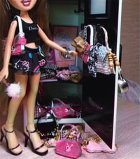 Image 2 of CANDY DIORHINESTONE BLACK TANK TOP