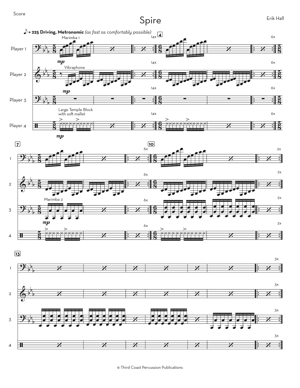 Three Forms – Score and Parts