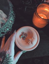 Terracotta moon dish 