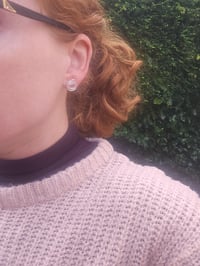 Image 3 of Swirl Stud Earrings 