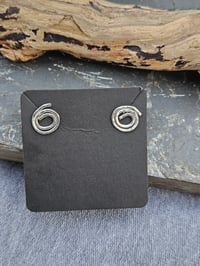 Image 4 of Swirl Stud Earrings 