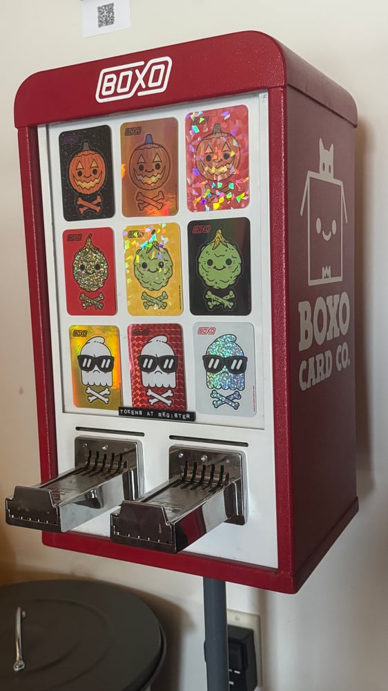 Image of A Pull from the Boxo Card Co. Sticker Machine