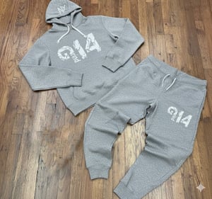 Image of EXCLUSIVE GREY GRIND ONE FOUR SWEATSUIT