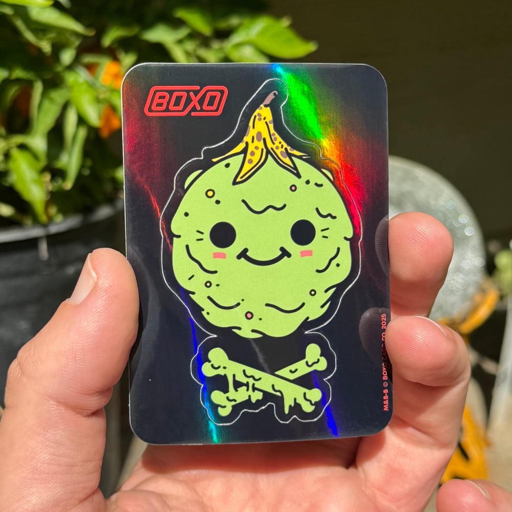 Image of A Pull from the Boxo Card Co. Sticker Machine