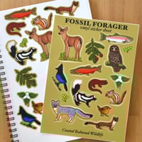 Image 1 of Coastal Redwood Wildlife Sticker Sheet