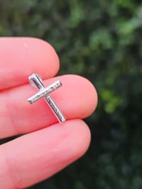 Image 2 of Mens Stud Earring - Cross 