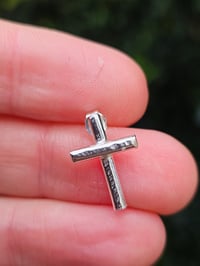 Image 1 of Mens Stud Earring - Cross 