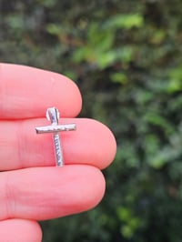 Image 4 of Mens Stud Earring - Cross 