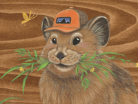 Image 4 of "Wild Foodies- Pika" Original Painting