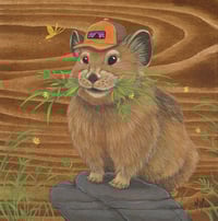 Image 1 of "Wild Foodies- Pika" Original Painting