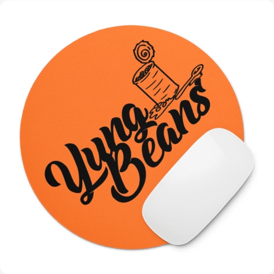 Image of Beans round mouse pad