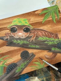 Image 2 of "Wild Foodies- Salamander" Original Painting
