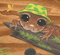 Image 5 of "Wild Foodies- Salamander" Original Painting
