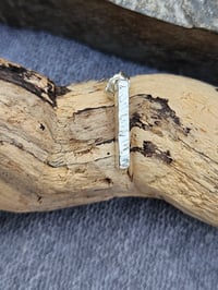 Image 2 of Mens Stud Earring - Bar of Silver 