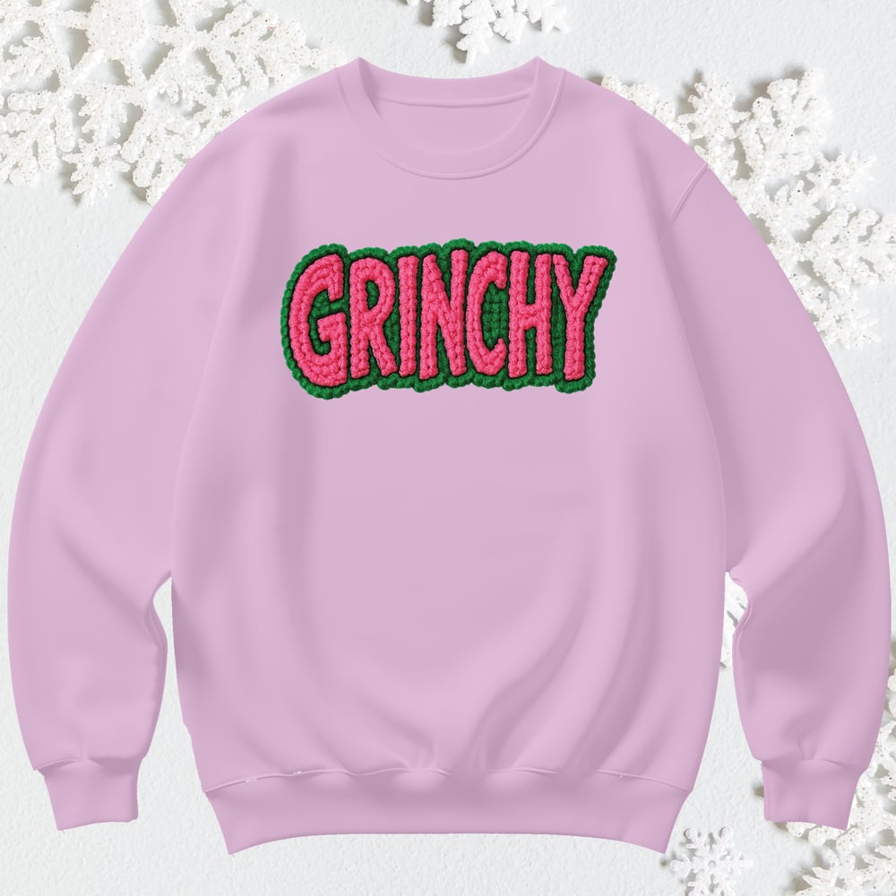 Image of FAUX CROCHET CREWNECK SWEATER