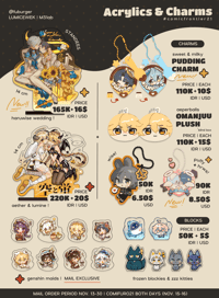 [PREORDER] Acrylics & Charms