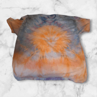 Image 1 of 2xl orange and blue spiral 