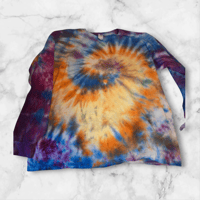 Image 1 of Long sleeve spiral tye dye