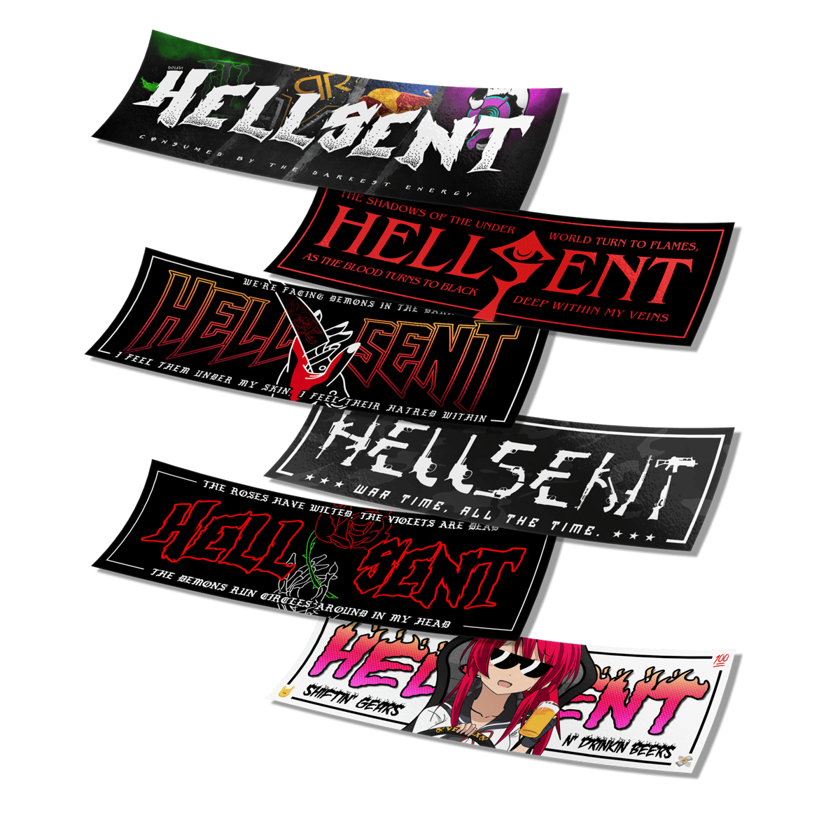 Image of Hellsent OG Box-Slap Series Stickers