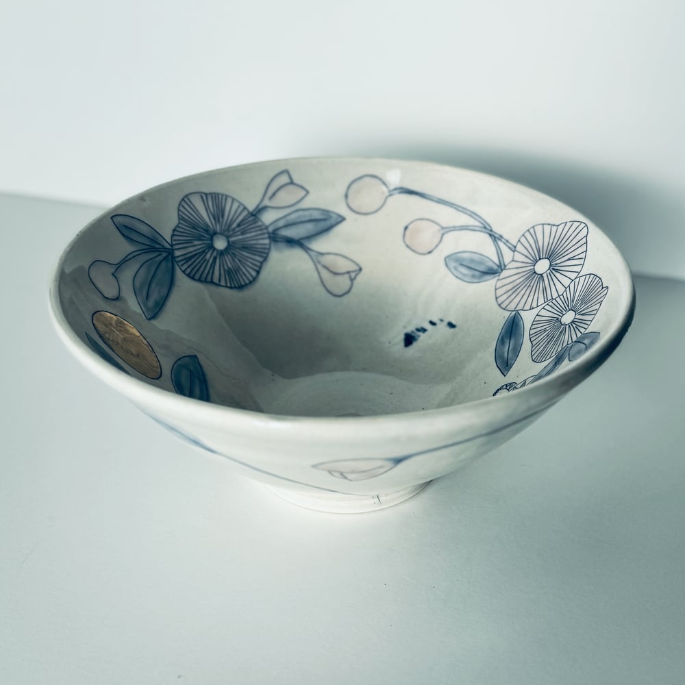 Image of Dahlia Bowl with Gold Moon