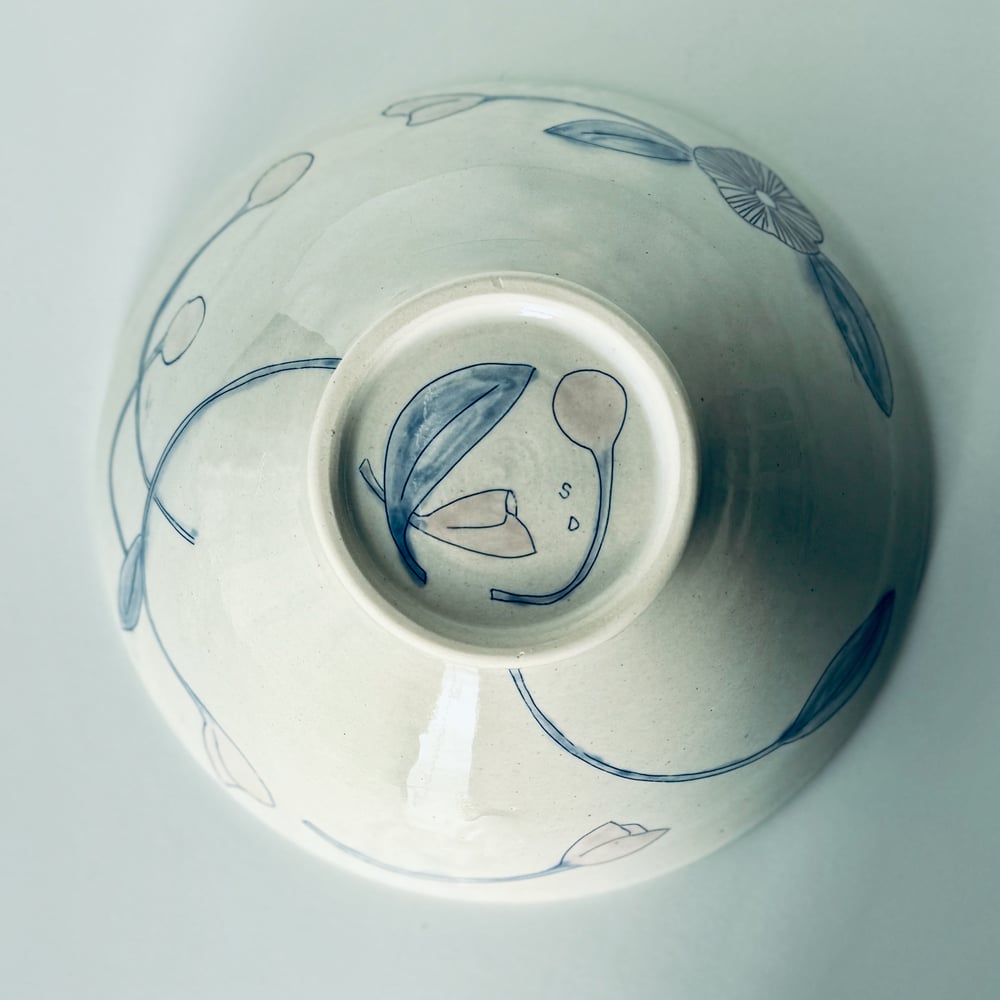 Image of Dahlia Bowl with Gold Moon