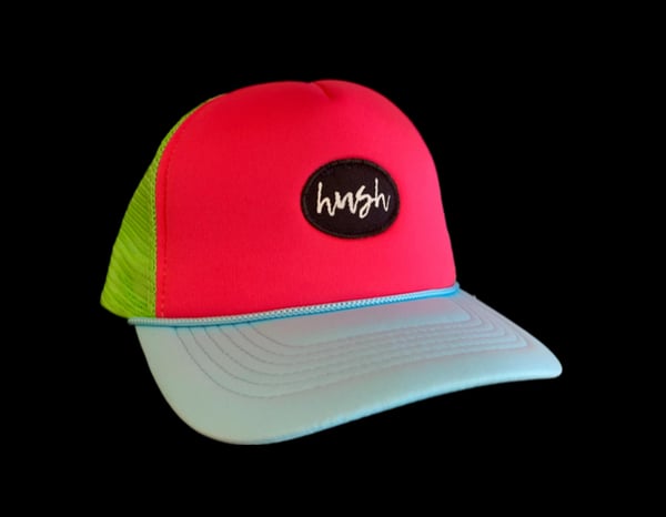 Image of HUSH Neon Trucker (Small/Medium)