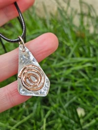 Image 3 of Mens Necklace - Copper Swirl 