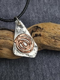 Image 4 of Mens Necklace - Copper Swirl 