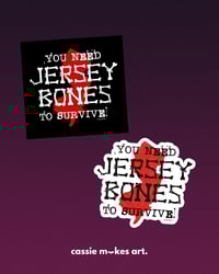 Jersey Bones Vinyl Sticker