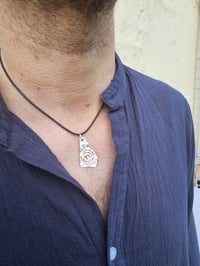 Image 1 of Mens Necklace - Copper Swirl 