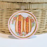 Hot Dog Couple Sticker