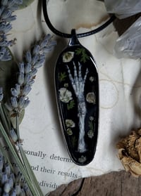 Image 2 of Bunny Foot and Floral Amulet