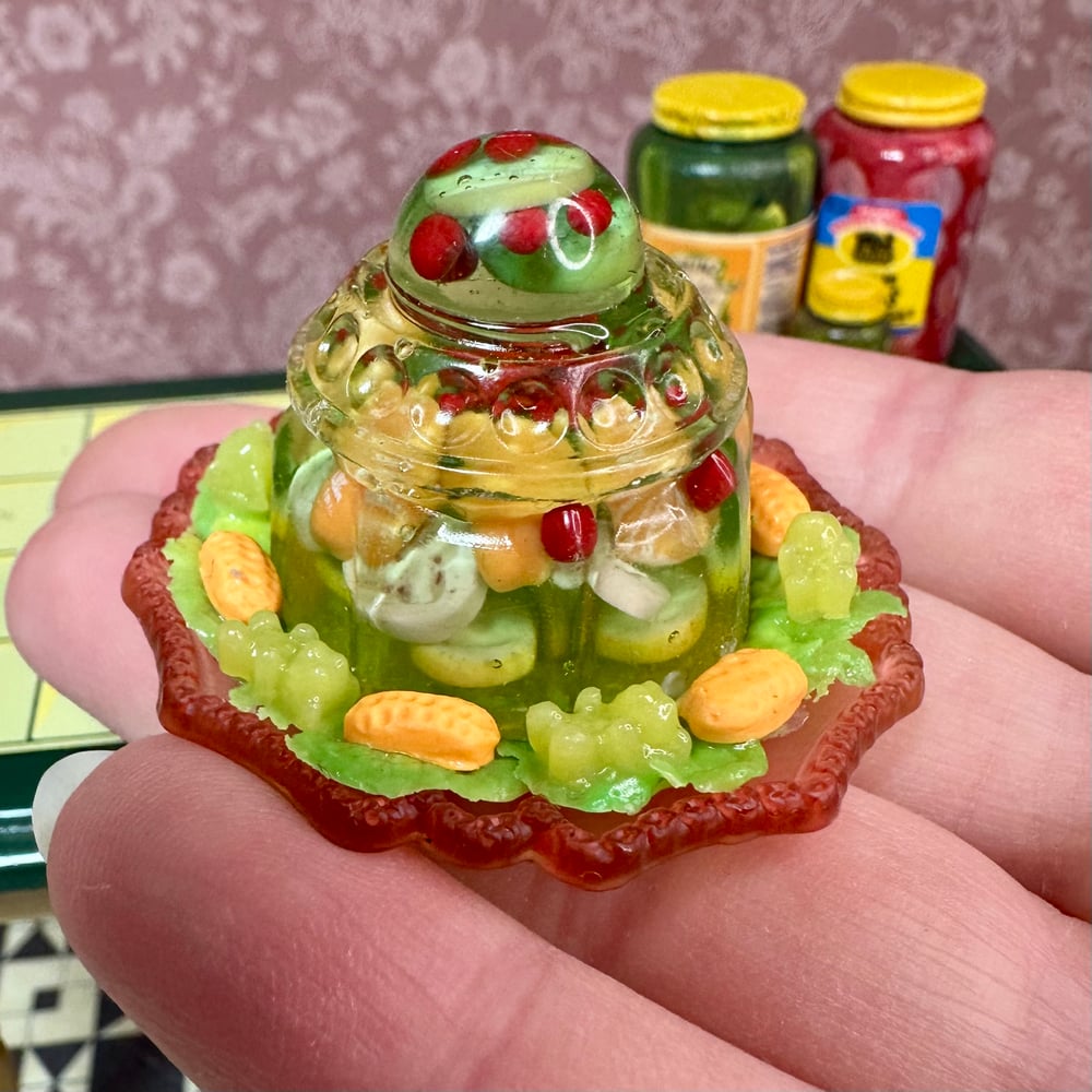 Image of Cherry, Banana, and Orange, and Pickle Gelatin